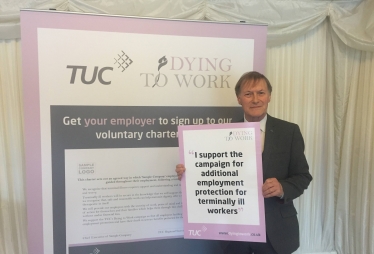 Sir David supports ‘Dying to Work’ campaign